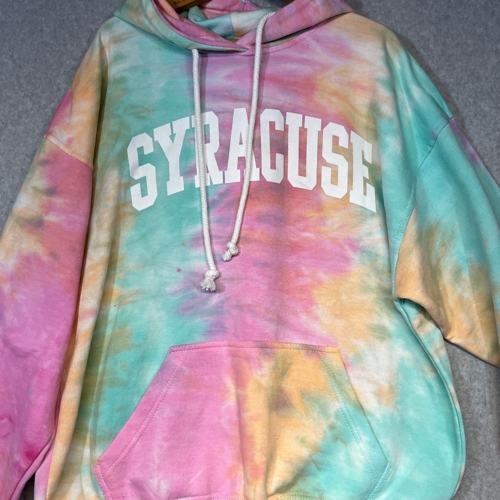 Jon Lauren Syracuse Men's Rainbow Large Sweatshirt Hoodie  Pride